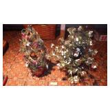 2 DECORATIVE CHRISTMAS TREES
