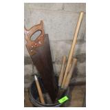 SAW, HEDGE TRIMMERS, GARDENING TOOLS