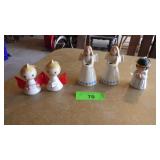 VINTAGE GOEBEL ANGEL CANDLE HOLDERS, MCM ANGEL>>>