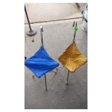 2 FOLDING JIFFY SEAT UMBRELLA CANVAS SEATS