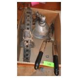 CLAMP LIGHT, HEDGE TRIMMERS, JACK