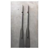 VINTAGE WOODEN OARS  70"