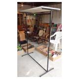 CLOTHES RACK W/ SHELF 48 x 20 x 66
