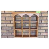 VINTAGE WALL MOUNTED DISPLAY SHELF 20 x 4 x 20