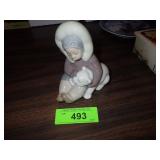 LLADRO FIGURINE BOY W/ POLAR BEAR