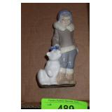 1984 LLADRO FIGURINE BOY W/ POLAR BEAR