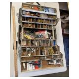 Tackle box with contents