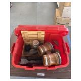 Tote with contents