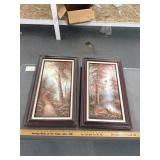 2 signed paintings on canvas