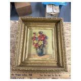 Antique frame with print