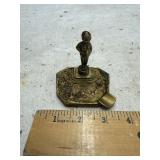 Brass peeing boy ash tray