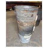 Galvanized buckets