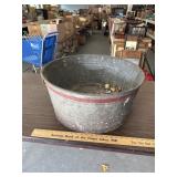 Galvanized tub