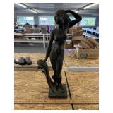 Signed nude statue