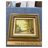 Signed painting on board