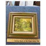 Signed painting on board