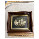 Framed dog print