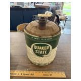5 gallon Quaker state can