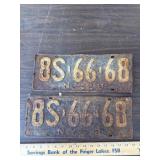 1928 matching plates