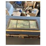 Hunting scene framed print