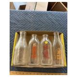 Milk bottles