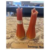Orange vases