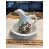 Pitcher and bowl