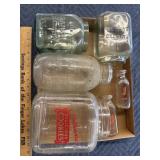 Embossed and advertising bottles