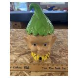 Elf cookie jar