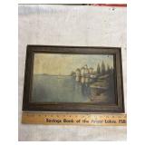 Early signed painting in canvas