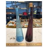 2- 20in vases