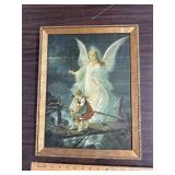 Framed angel print