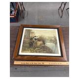 Framed hailing the ferry man print