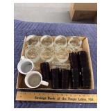 Cranberry cups and misc cups