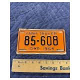 Iowa farm trailer plate