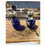 Cobalt blue decanters