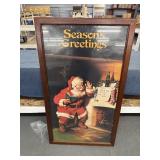 Large Coca Cola seasons greetings advertising