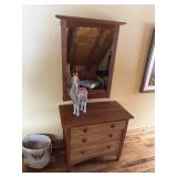 Stickely 3 drawer dresser and mirror