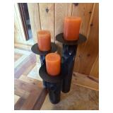 3 candle holders