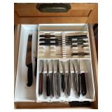 Knives trays not included