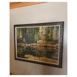 Signed m.s spark painting on canvas