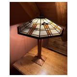 Stained glass stickley lamp
