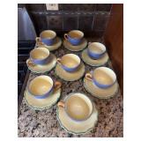Set of 8 tea cups