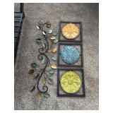 Metal wall decor