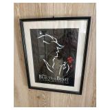 Beauty and the beast framed print