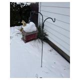 Shepards hook and bird house