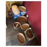 Pottery bake pans