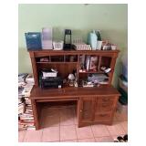 Desk and contents
