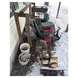 Contents of car port