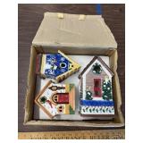Christmas bird houses